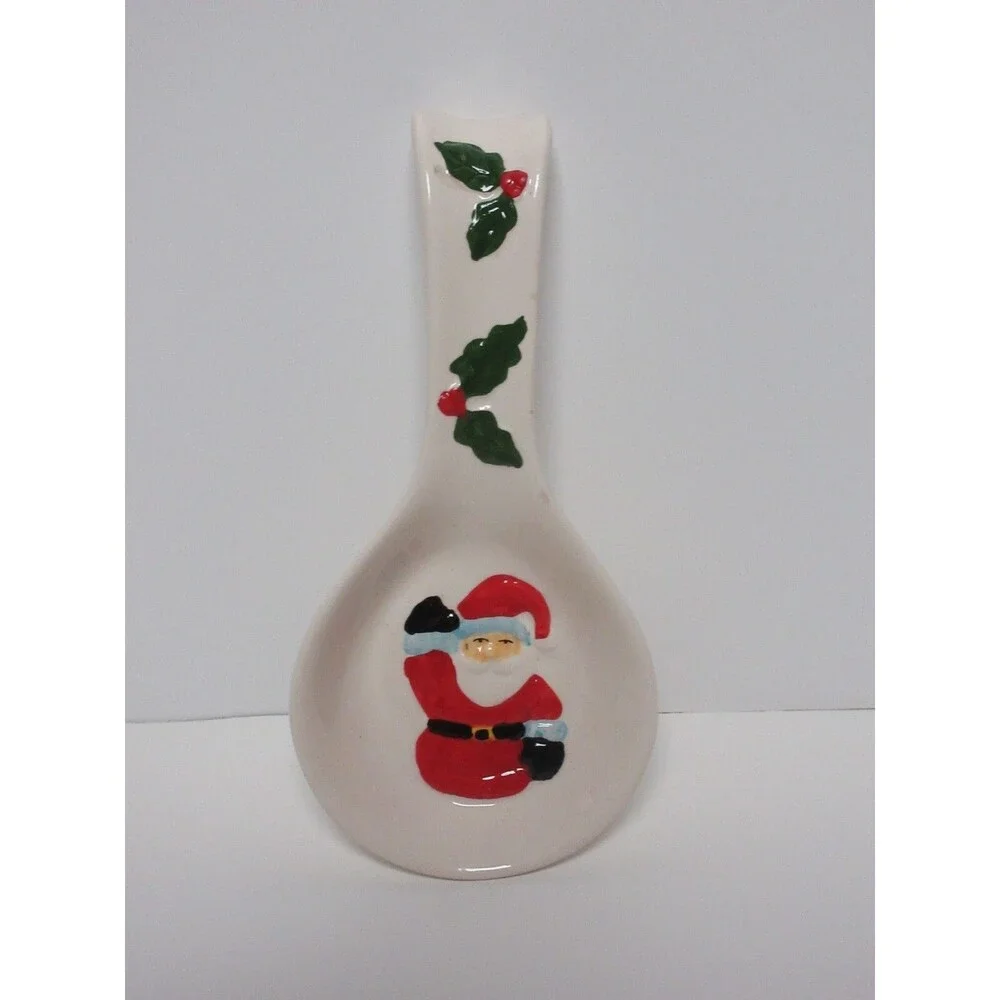 Santa Christmas Spoon Rest Holiday